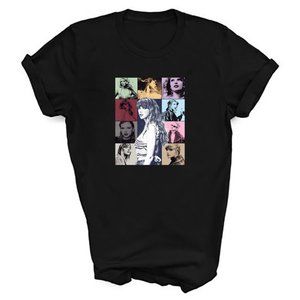 Swifty Collage - Unisex Black T-Shirt